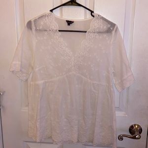 White Amaryllis Blouse